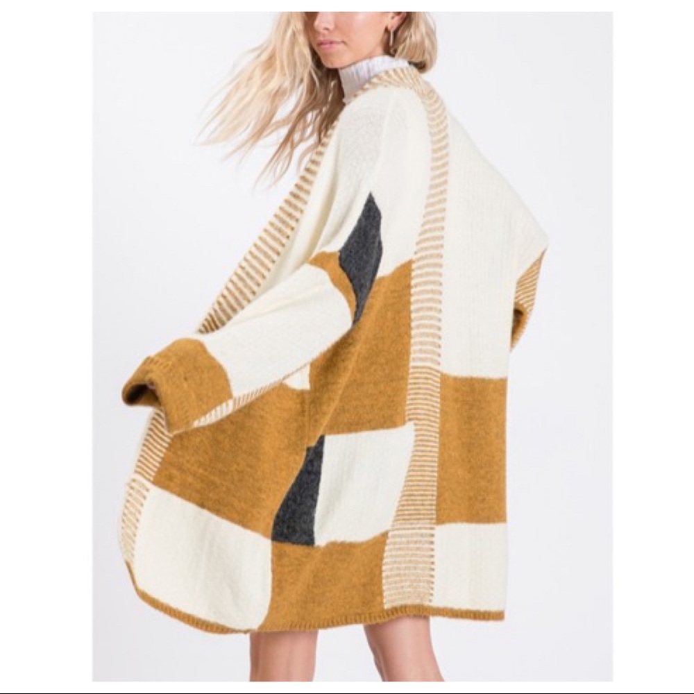✨LAST ONE✨Boho Chic Color Block Knit Cardigan - Picture 8 of 8